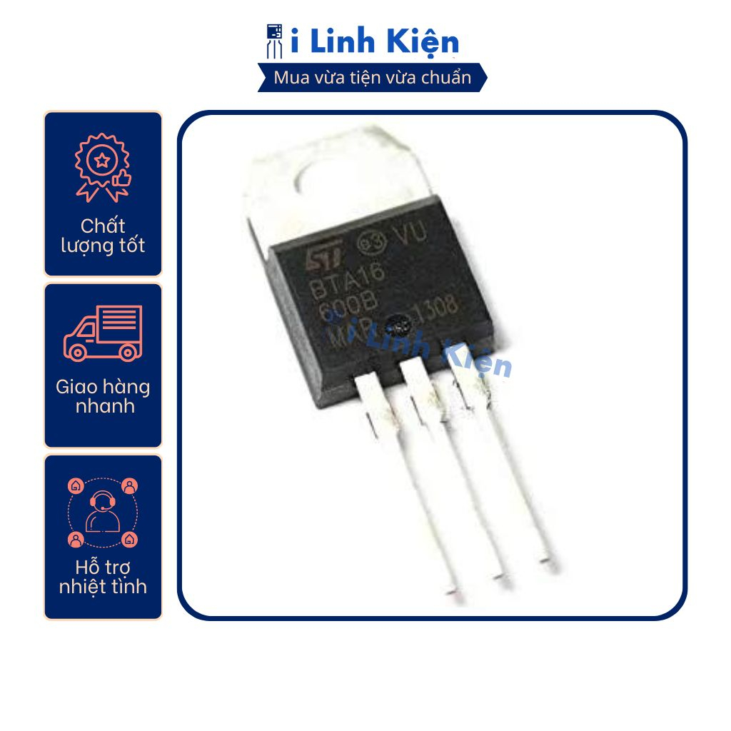 Triac BTA16 800V BTA16 600V chất lượng tốt.