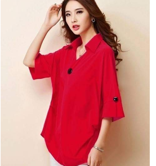 [HCM]ÁO SƠ MI FORM RỘNG PHỐI NÚT ĐỦ SIZE BEYEU1688 - BY1013