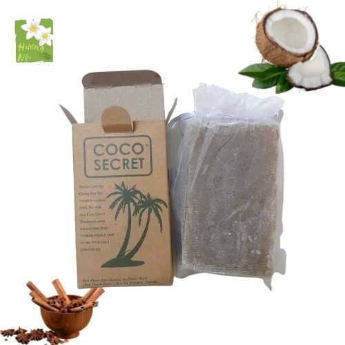 Xà phòng dừa quế giảm mụn dưỡng da Coco Secret 100g