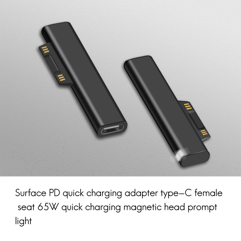 Type-C TO Surface PD Fast Charging Plug Converter Adapter for Surface ProGO 3 4 5 6 Connector USB-C TypeC Surface Book