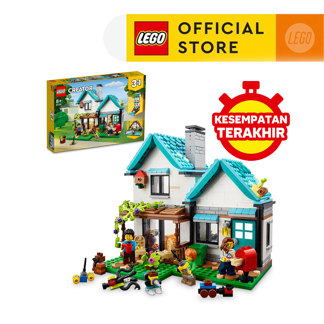 LEGO Creator 31139 Cozy House Building Toy Set (808 Pieces) Mainan