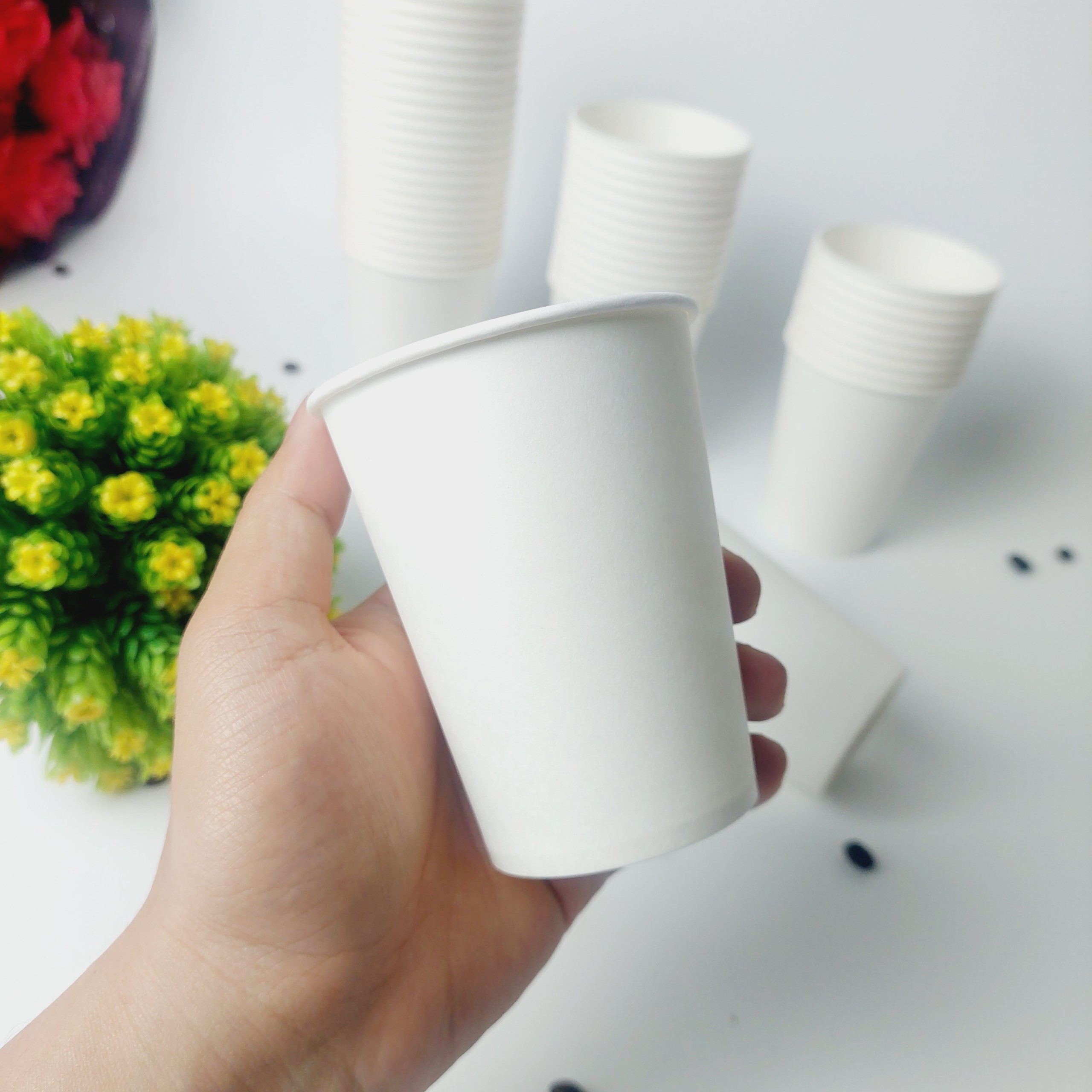 50 Chiếc cốc giấy 270ml ~ 9oz ly giấy NHẬP KHẨU HÀN QUỐC