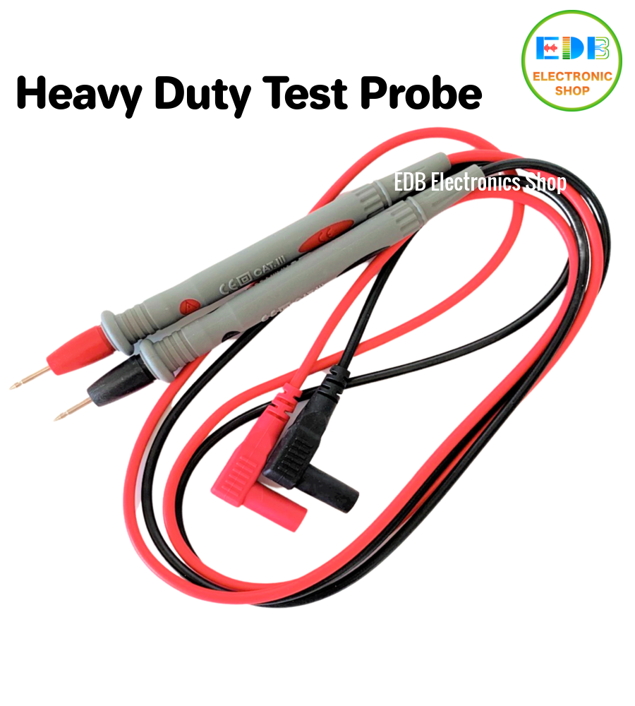 Multimeter Test Probe Heavy Duty 35" long Test Leads Pin Needle Tip to Banana plug Tester Probe