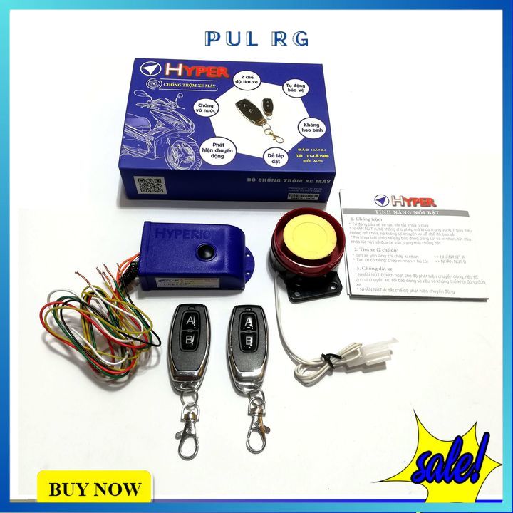 Chống trộm xe máy hyper chính hãng mvs bảo hành 12 tháng