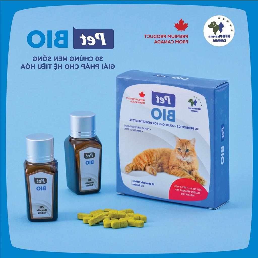 PET BIO ( GFB PHARMA ) - MEN TIÊU HÓA, GIẢM THIỂU MÙI HÔI PHÂN