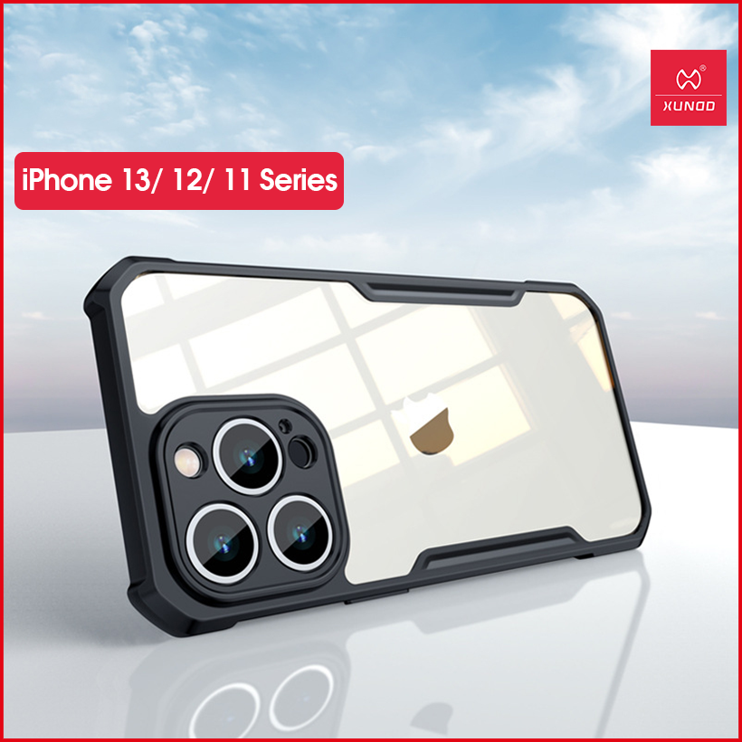 [Giao Hỏa Tốc] Ốp lưng XUNDD iPhone 13/ 13 Pro/ Max/ 12/ 12 Pro/ Max/ 11/ 11 Pro/ Max (BEETLE SERIES) - Đen