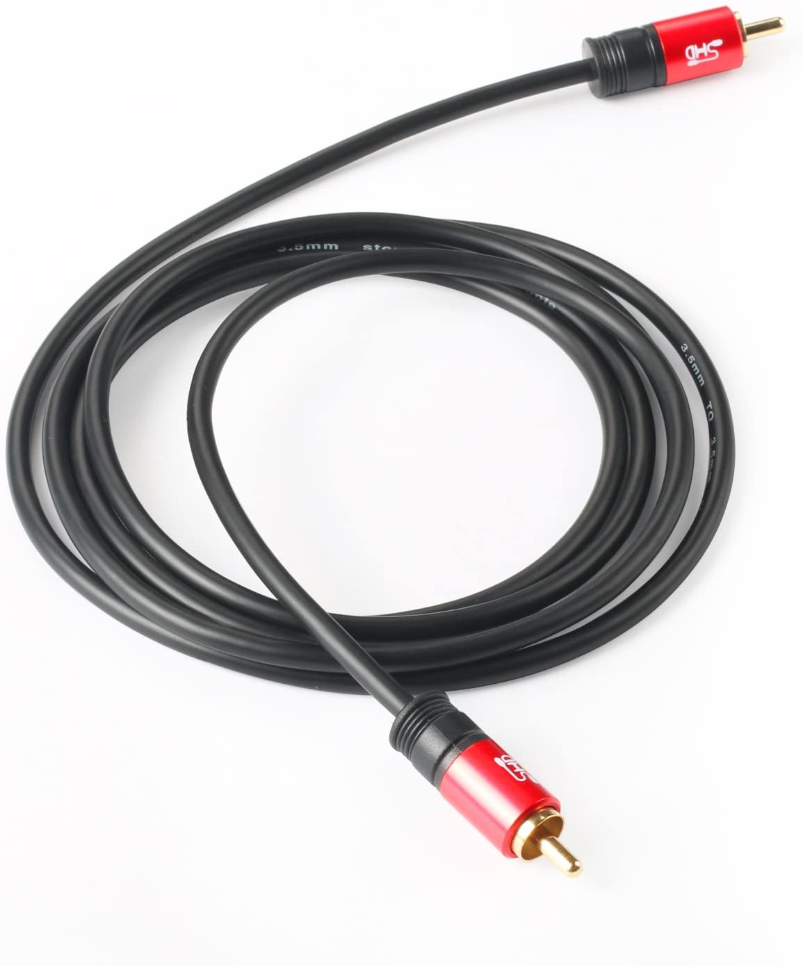 Subwoofer Cable,SHD RCA Cable RCA to RCA Audio Cable Premium Sound Quality Dual Shielded with Gold Plated Connectors-10Feet 