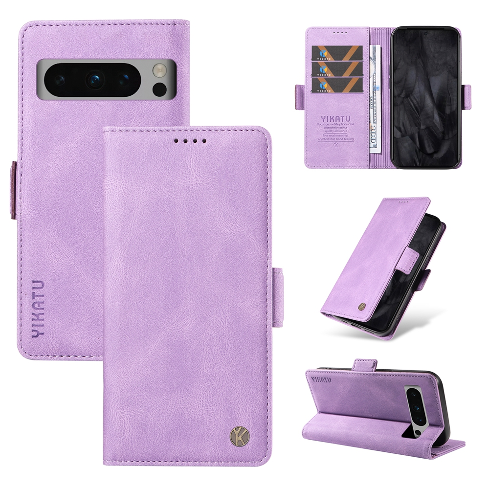 For google pixel 8 8 pro / google pixel 7 7a 7 pro / google pxiel 6 6a 6 pro magnetic phone case leather wallet card slot fashion flip cover casing