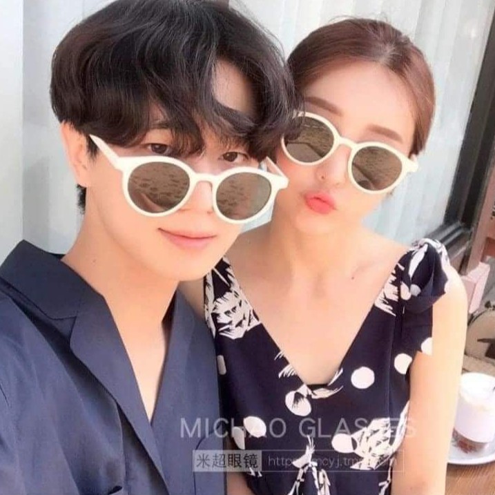 Kính râm trắng nữ phong cách hàn quốc- màu trắng