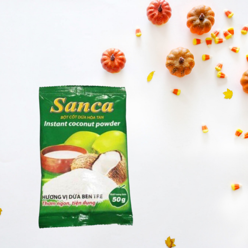 bột cốt dừa sanca gói 50g