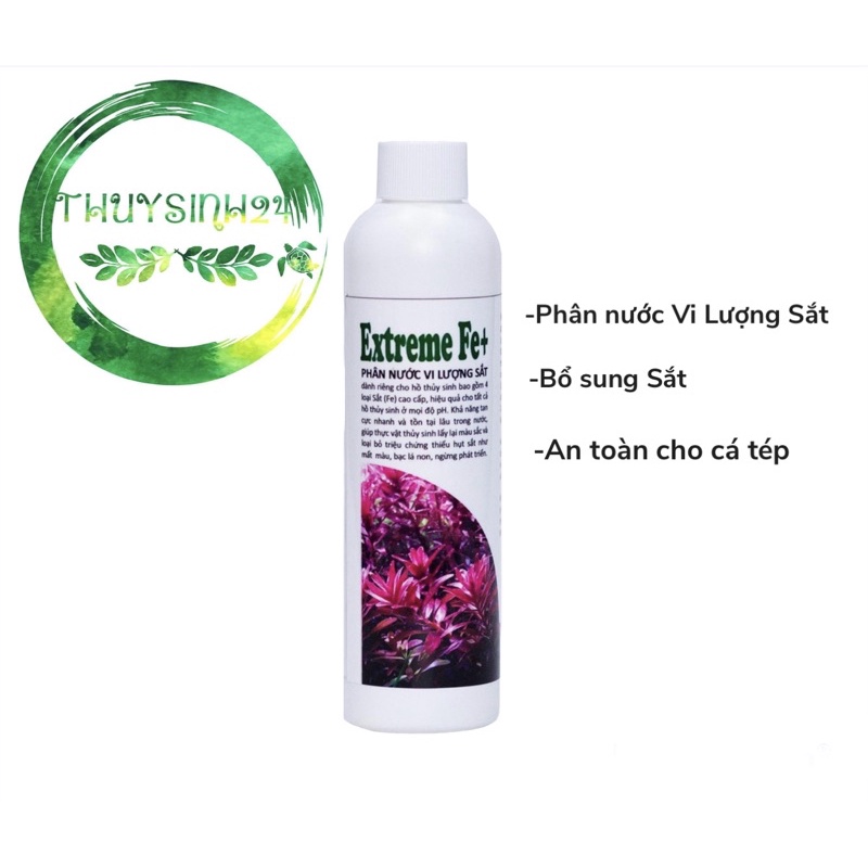 Phân nước Thuysinhaz Extreme Fe+ | phân nước cung cấp sắt dinh dưỡng cho bể thuỷ sinh