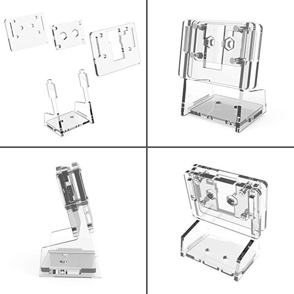 Tay cầm camera trong suốt Acrylic Khung giá đỡ trường hợp cho máy ảnh Raspberry Pi