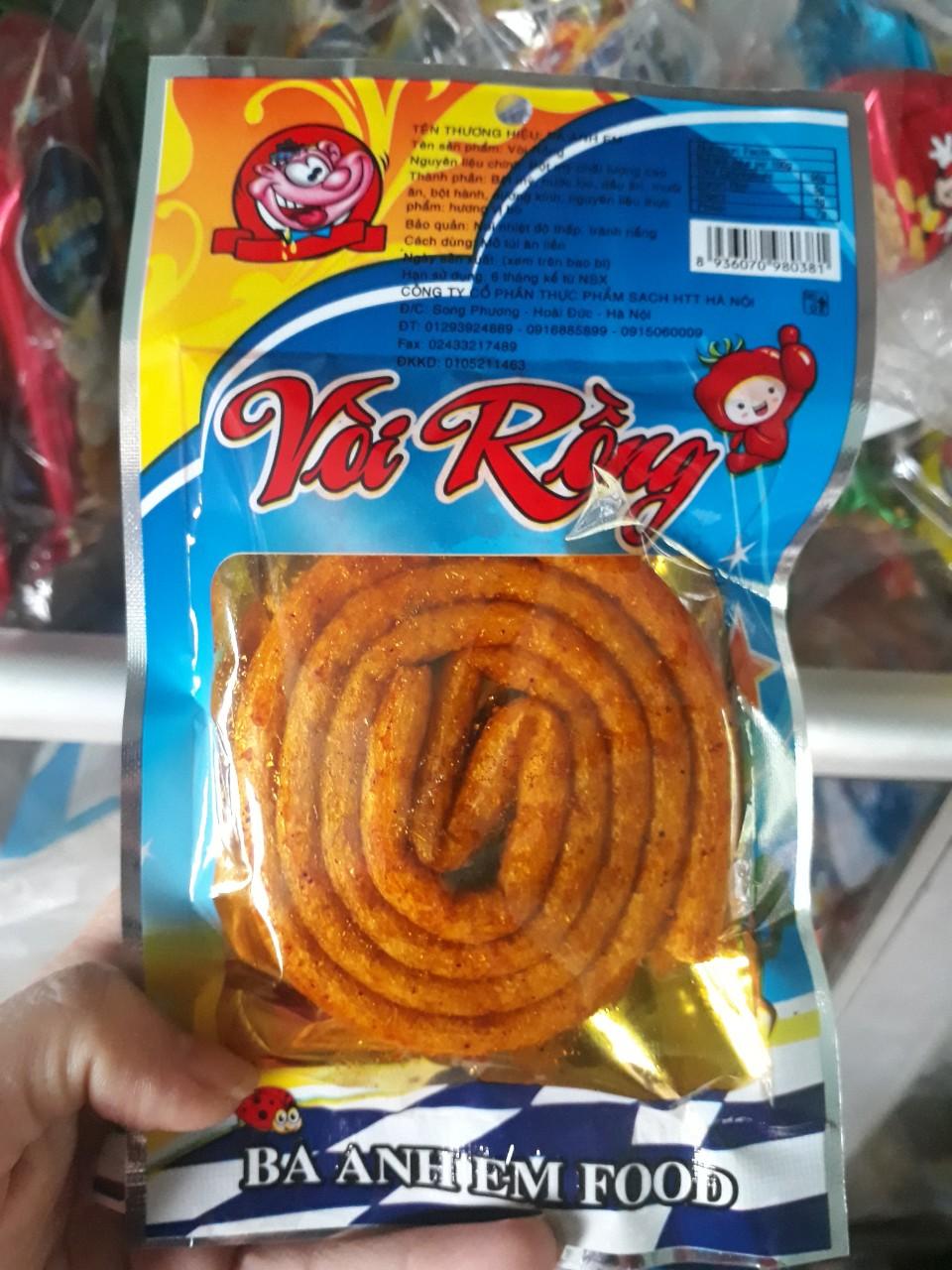 10 gói snack cay vòi rồng
