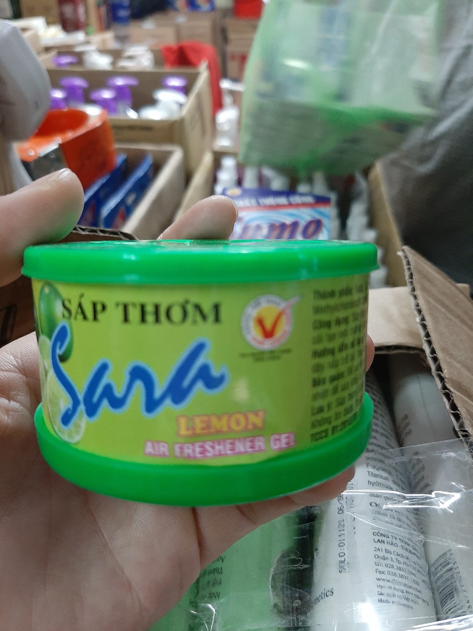 Sáp Thơm SARA 75G (Chanh, Hoa Hồng, Lài, Dâu)