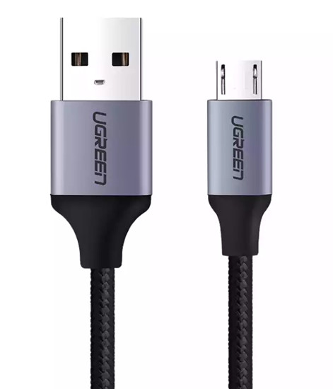 Cáp sạc micro usb 2.0 dài 2m bọc dù sạc 2.4a qc3.0 ugreen 60148