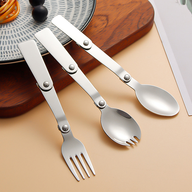Outdoor%20portable%20three-sale%20spoon%20creative%20tableware%20304%20High%20Quality%20stainless%20steel%20folding%20spoon%20fork%20travel%20container%20-%20Image%202