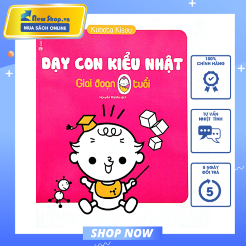 Sách dạy con kiểu nhật - giai đoạn trẻ 0 tuổi - newshop