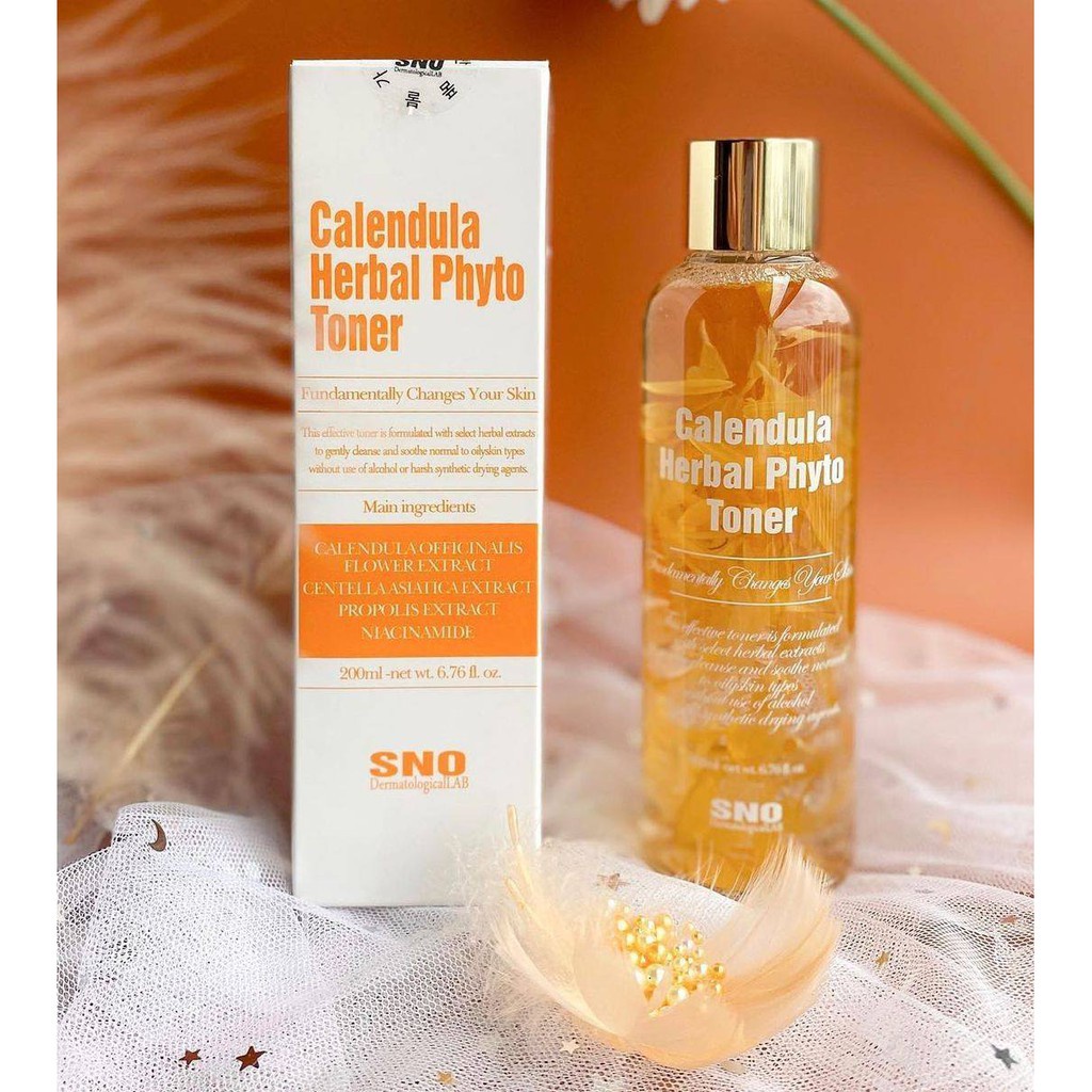 Nước hoa cúc SNO Calendula Herbal Phyto Toner 200ml.