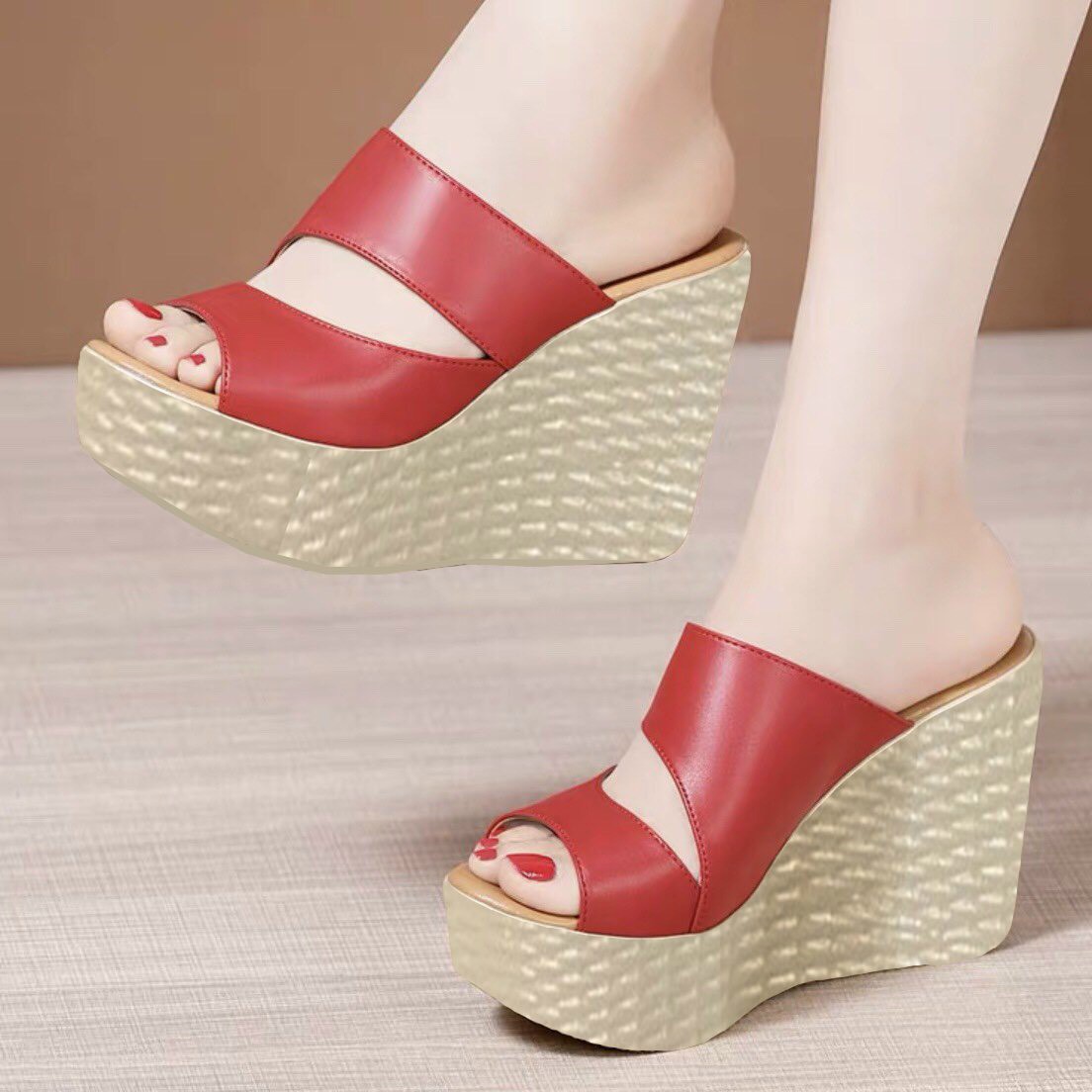 [HCM]Dép đế xuồng quai khoét - đế cao 9p