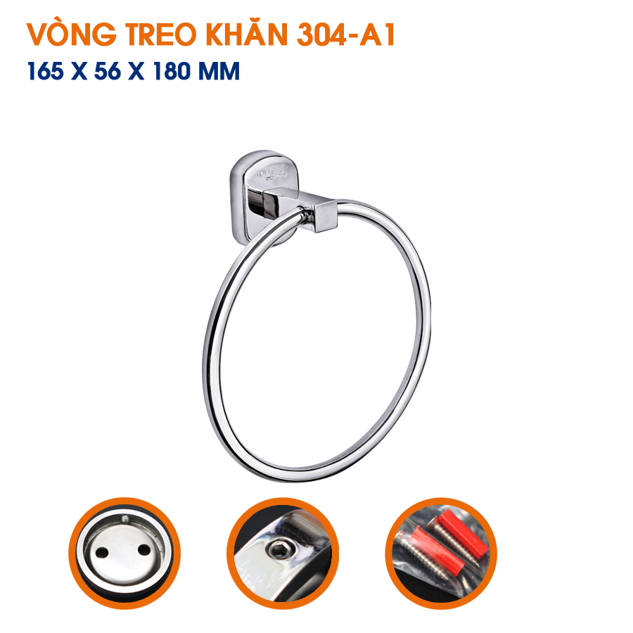 Vắt khăn nhiều kiểu dáng inox 304 TOVASHU (Inox 304 - Bảo hành 20 năm)