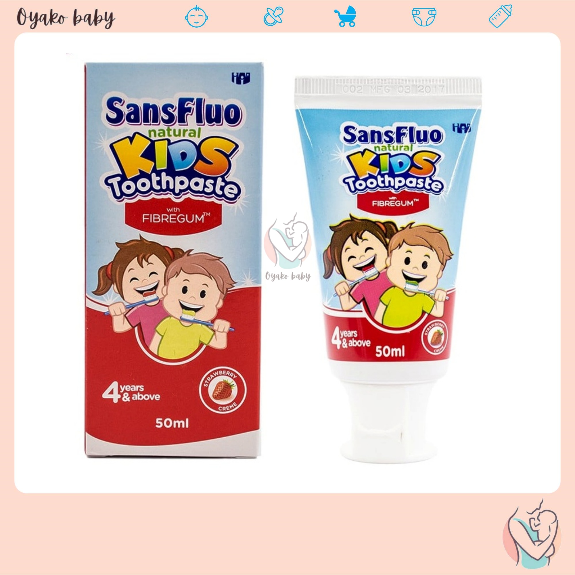 Sansfluo Kids Toothpaste with Fibregum For Toddler Lazada PH