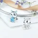 New 925 Silvering Cute Animal Kangaroo Cow Dog Pig Whale Cat Snail Sea Turtle Charm Beads Fit Original Pandora Diy Women Jewelry. 