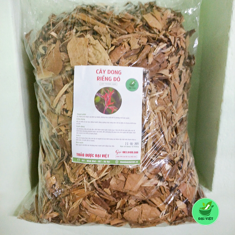 Cây dong riềng đỏ khô (gói 1kg) - DB162