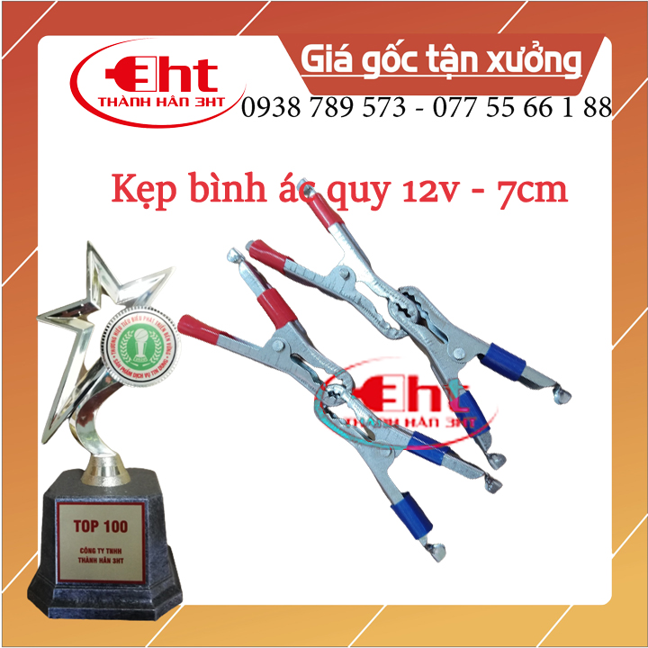 Kẹp bình Ắc quy Xanh Đỏ 30A - 7Cm - 1 cặp