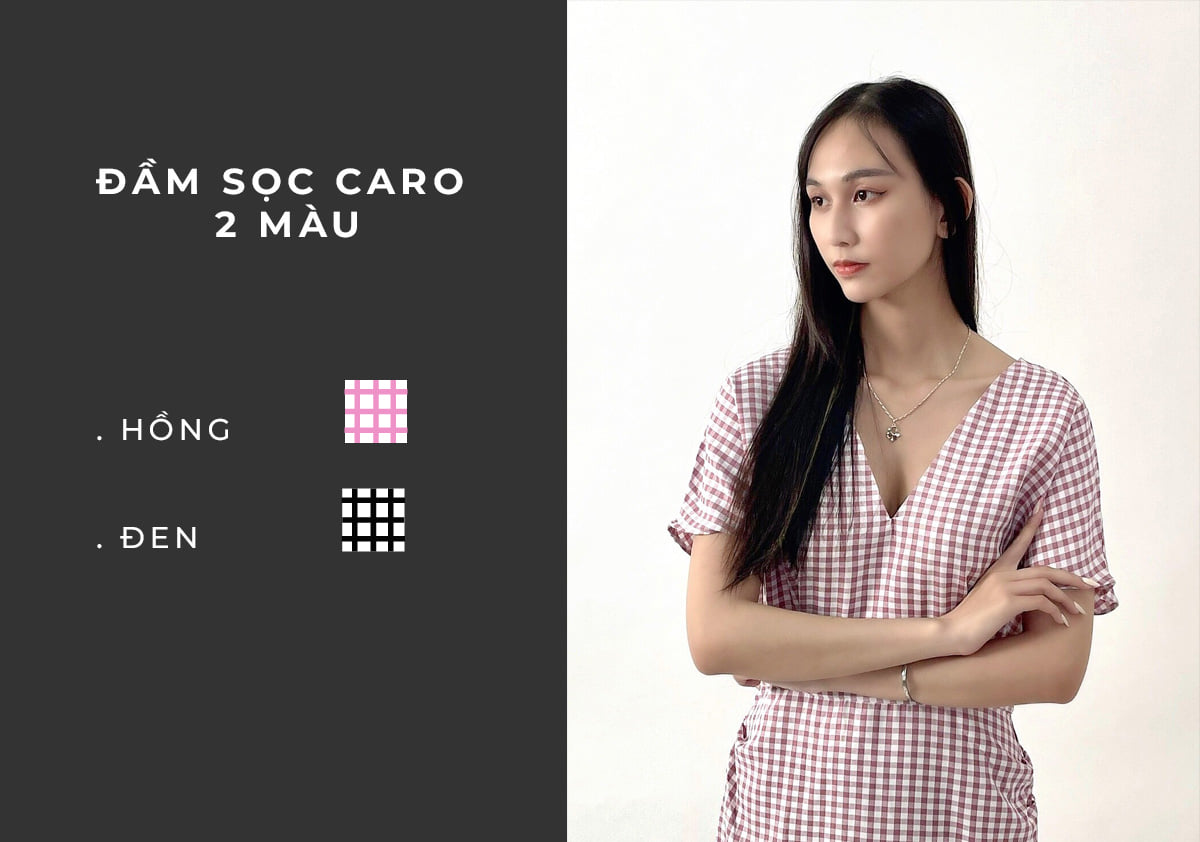 [ Flash sale ] Hàng VNXK ĐẦM SỌC CARO 2M
