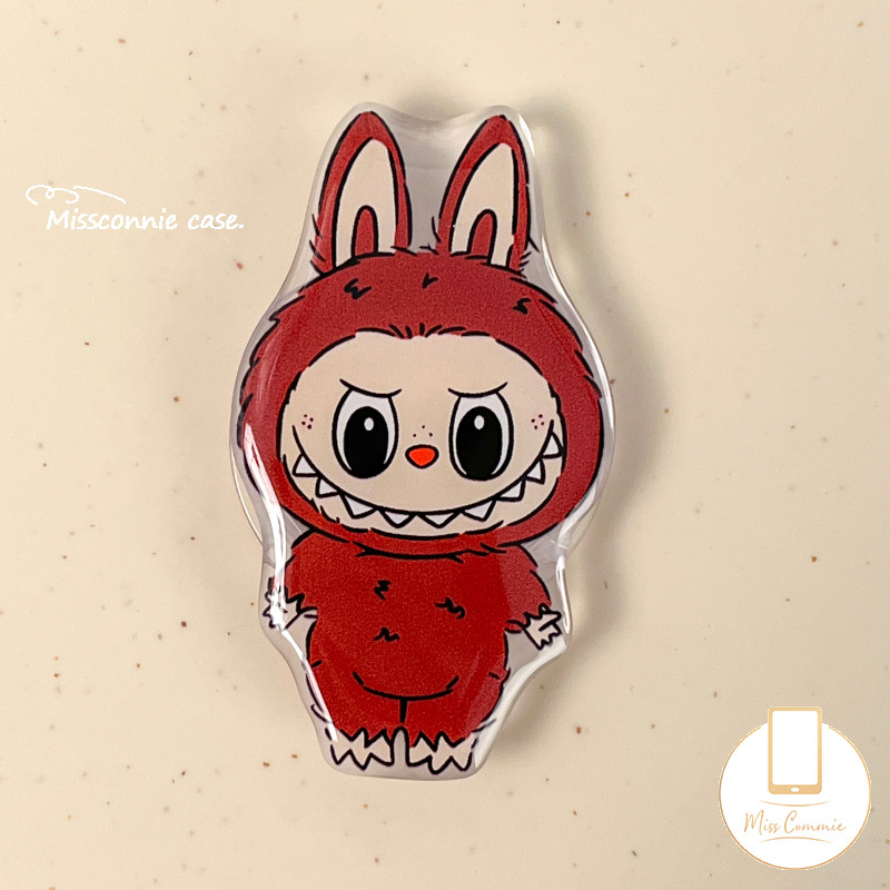 Fashion Brand Creativity Cartoon Pop Mart Labubu Bracket Funny Purple Cloude Ghost Universal Foldable Ring Holder Support Colored LABUBU Soft Stand Luxury Epoxy Phone Holder. 