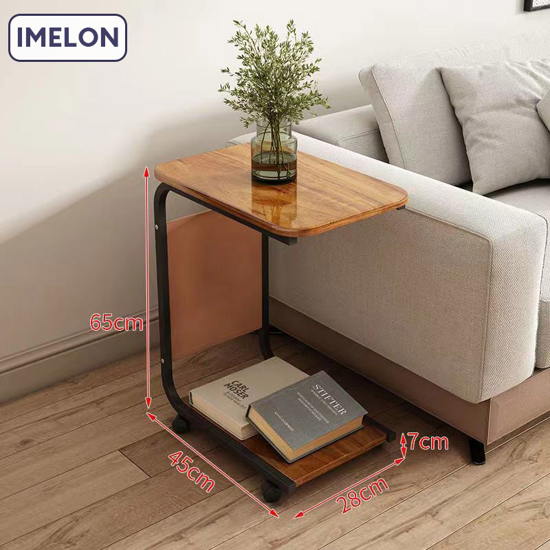 IMELON quả tặng miễn phí TOÀN CỬA HÀNG bàn xếp gấp gọn Bàn bên, bàn cà phê di động, bàn trà, bàn nhỏ đơn giản, góc nhỏ, bàn vuông nhỏ, bàn phụ sofa, bàn máy tính, bàn cạnh giường ngủ