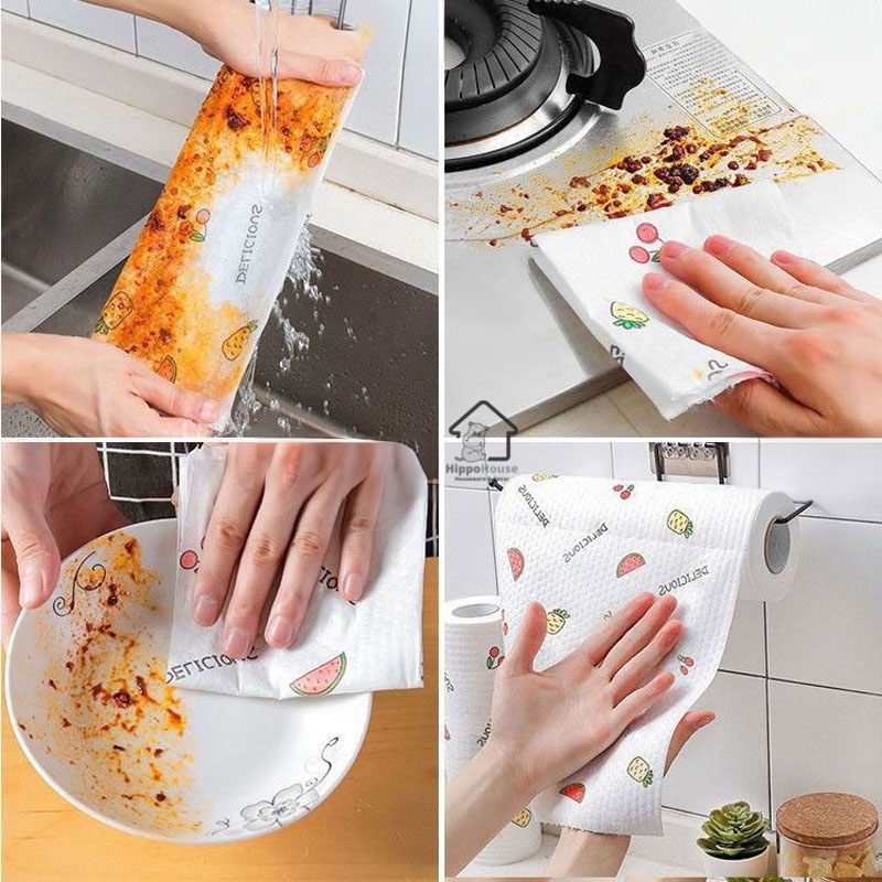 Giấy Cuộn lau bếp đa năng siêu dai có thể tái sử dụng nhiều lần