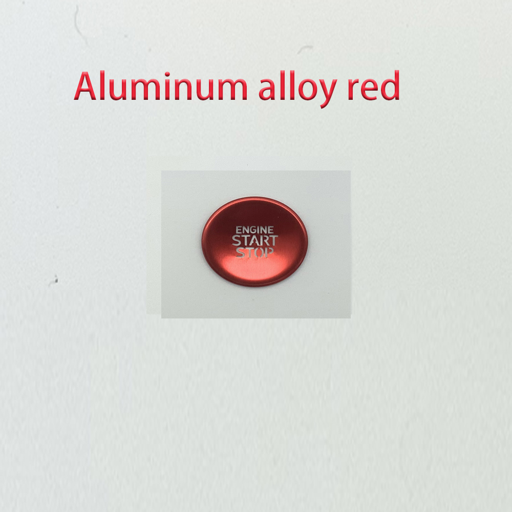 NEW 【Too much love!】Auto Interior Aluminum Alloy Red Engine Start-S ...