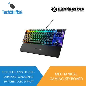 Steelseries Apex Pro Full Size Tkl Mechanical Gaming Keyboard Omni Point Switches Lazada Singapore