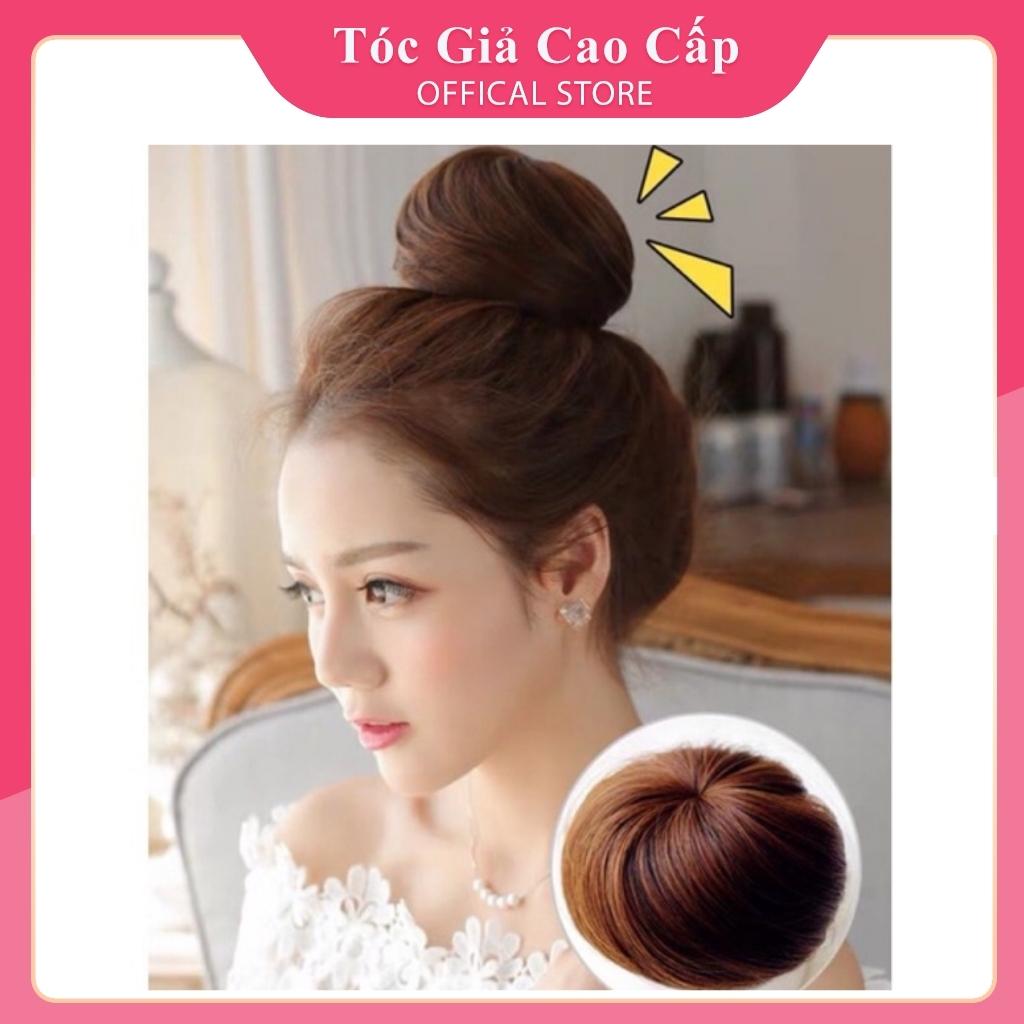 Tóc giả búi ❤️FREESHIP❤️ Tóc búi tròn củ tỏi dành cho nữ đẹp
