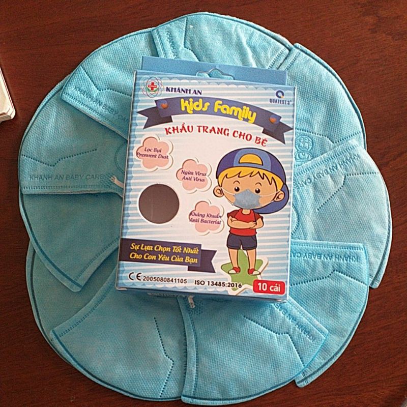 Khẩu Trang 3D Kid Khánh An 4 lớp Kháng Khuẩn