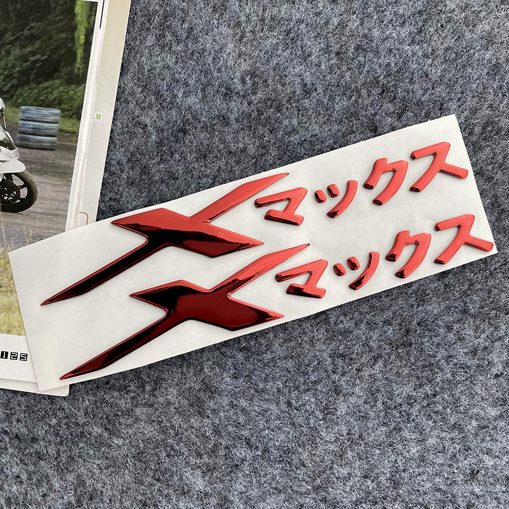 For YAMAHA Xmax 300 XMAX Logo Emblem Japanese Kanji 3D Resin Gel Sticker Decor Motorcycle Motor Bike Scooter Body Decal Accessories