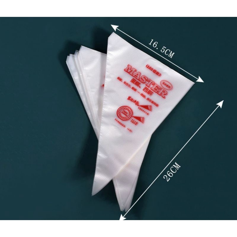 Túi bắt kem tam giác Size lớn nhỏ- Loại Dày 10 túi