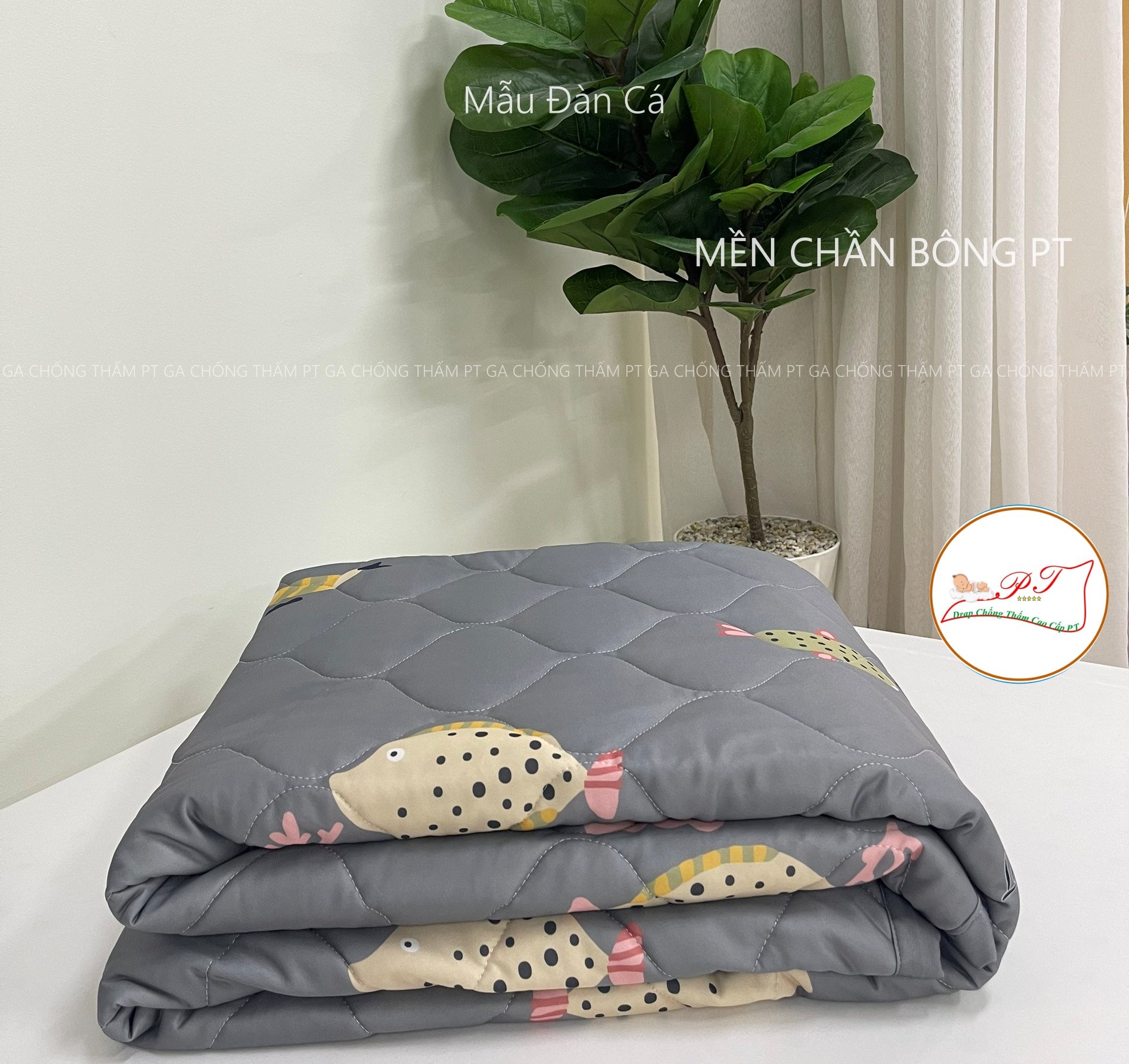 HCM--Ga Chống Thấm Cao Cấp PT Mẫu Họa Tiết Đàn Cá