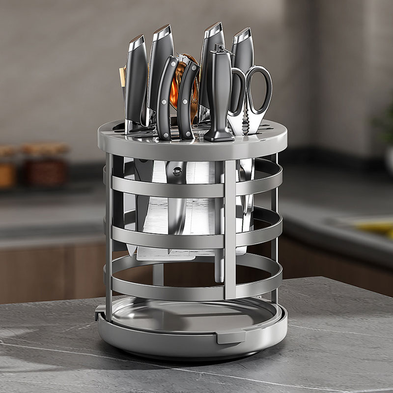 Rotary tool rest household kitchen kitchen utensils stainless steel storage rack table multifunctional drain rack