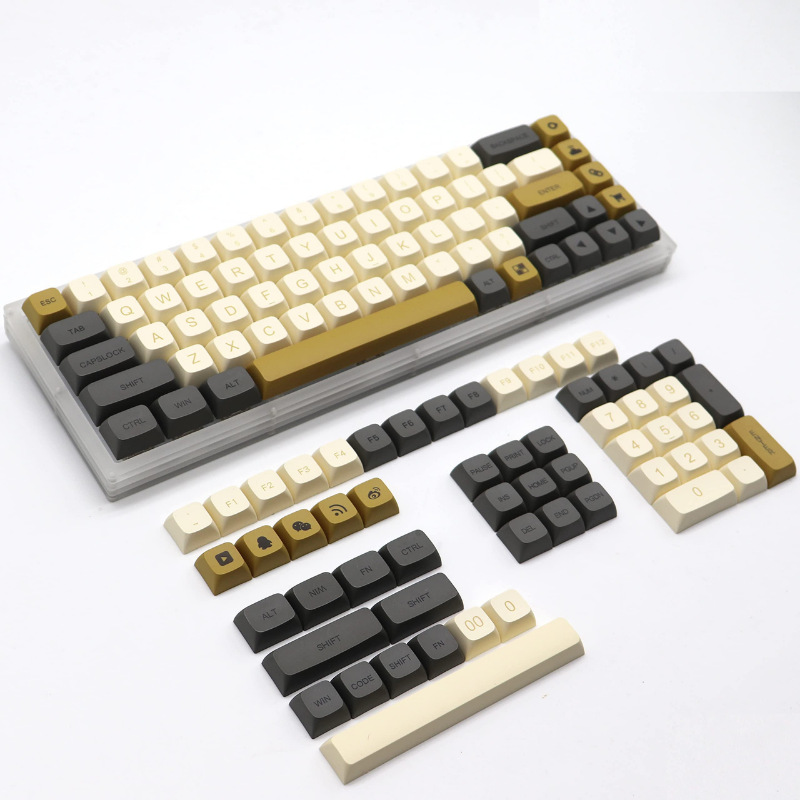 JIASHI Shimmer keycap XDA highly sublimated personalized keycap PBT material opaque mechanical keyboard cap complete set in box