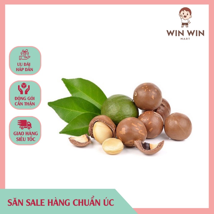 Hạt Macca Úc Macadamias Happy Nut 225g
