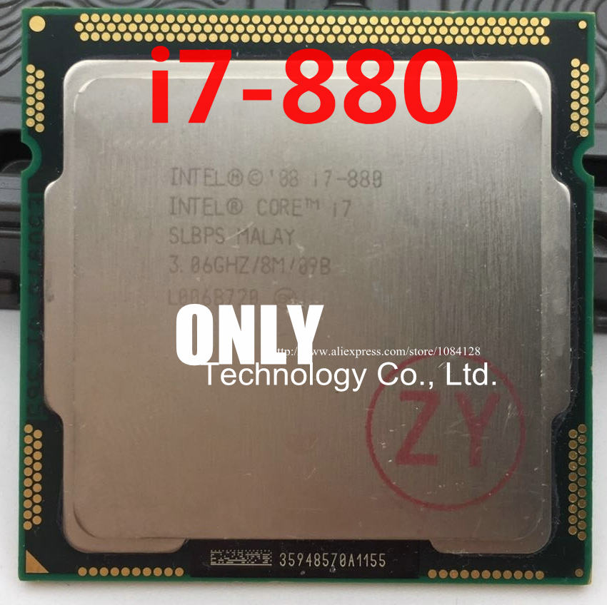 Free shipping i7 880 8M SLBPS Quad Core Eight threads