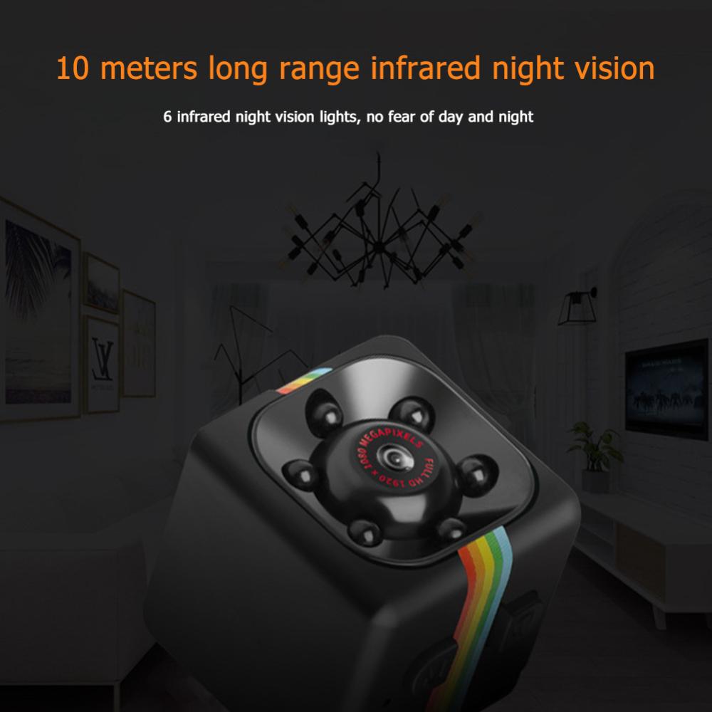 SQ11 Máy ảnh Mini Full HD 1080P cảm biến chuyển động nhìn trong đêm Đầu ghi Video DV