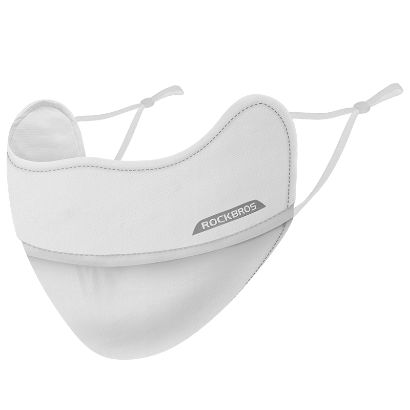 ROCKBROS Ice Silk  Sunscreen Cycling Mask Washable Lightweight Breathable Anti-UV50 Effective UV Protection Mask Adjustable Face Guard