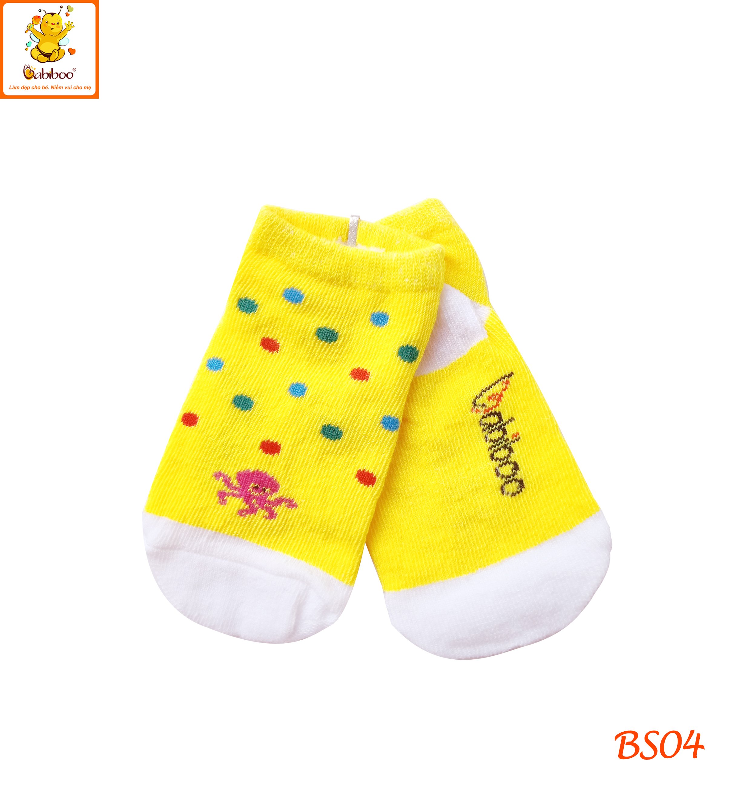 Tất cho bé Babiboo vớ cho bé cotton mềm mại BS04