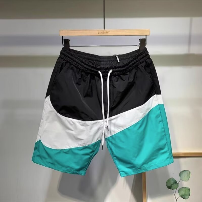 Hanlu Men's shorts casual straight pants fashionable sports shorts beach shorts