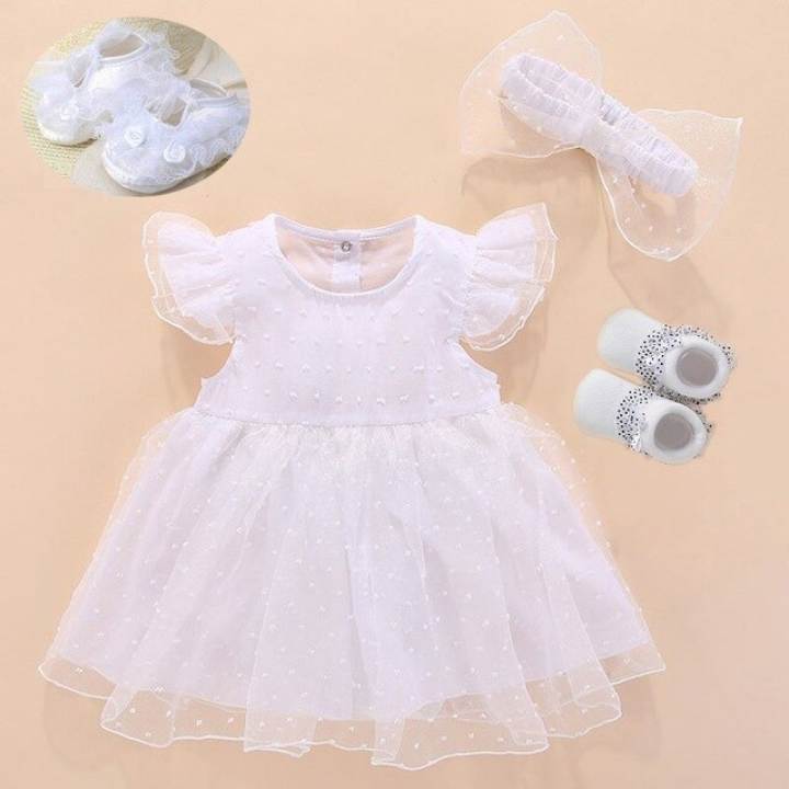 new born baby dress white
