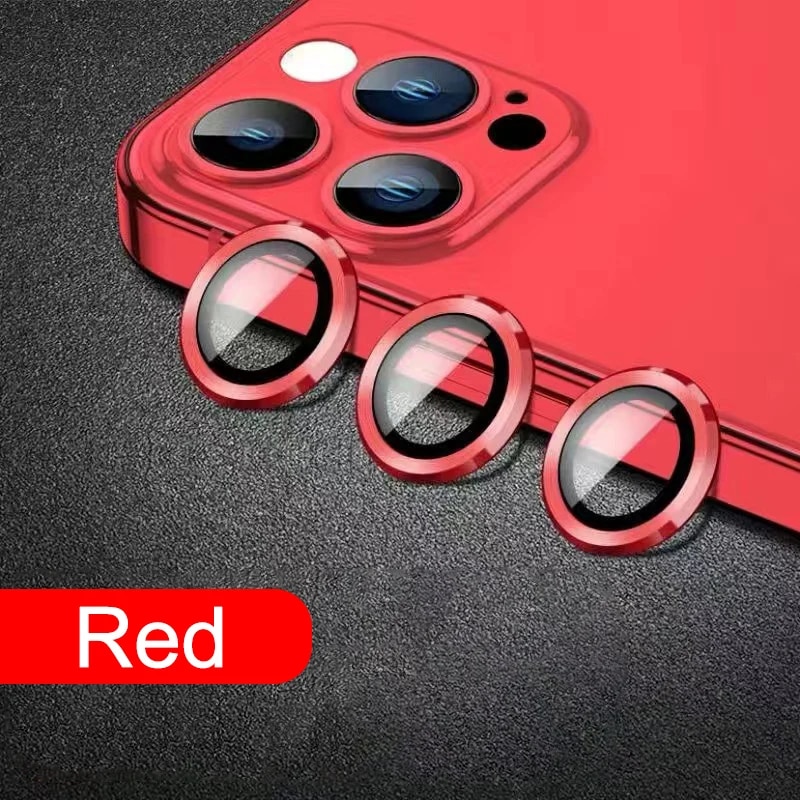 Metal Ring Camera Lens Protector Glass For Iphone 11 12 13 14 Pro Max