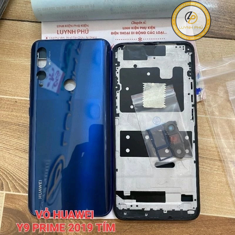 Vỏ huawei y9 prime 2019 có khay sim khung sườn